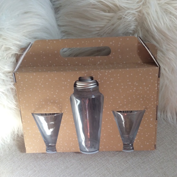 Rae Dunn Dining Rae Dunn Cocktail Shaker And Glasses Boxed Set